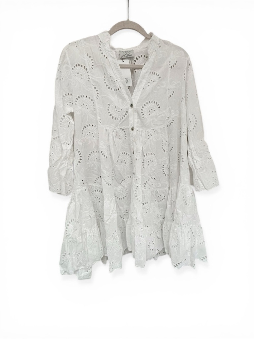 AQRL White Eyelet Tunic Top🆕